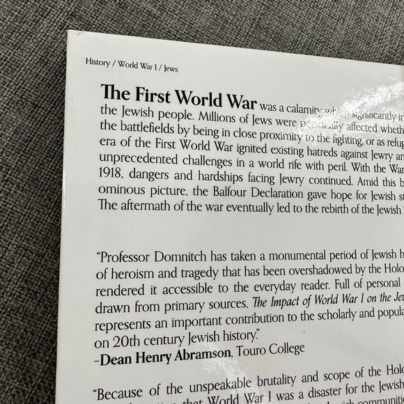 The impact of World War One on the Jewish People Book Larry Domnitch - Picture 8 of 11